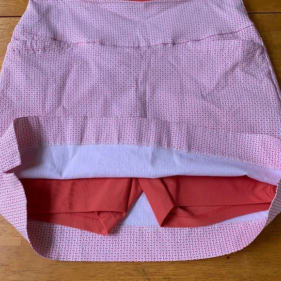 S.C. & Co. Swing Control Pink Masters Skort sport tennis golf pockets, Size M - Picture 7 of 10